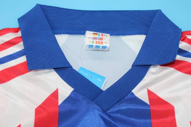 France Soccer Jersey Home Long Sleeve Retro Replica 1990/92