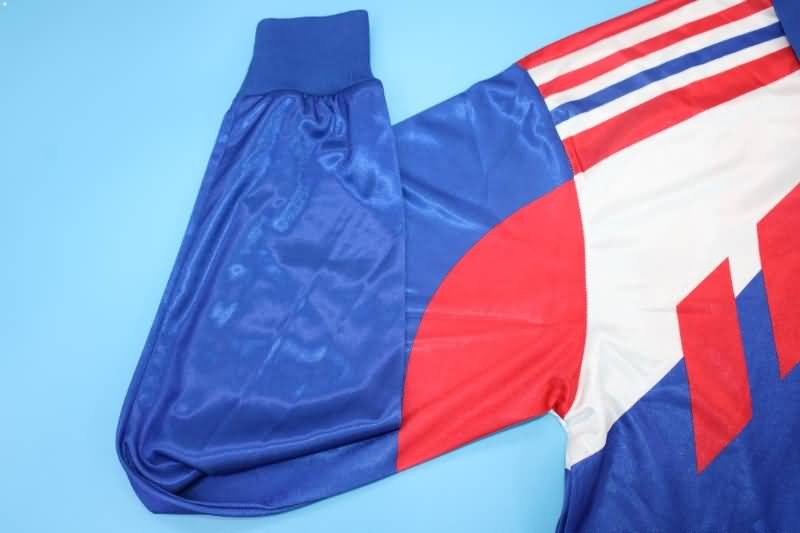 France Soccer Jersey Home Long Sleeve Retro Replica 1990/92