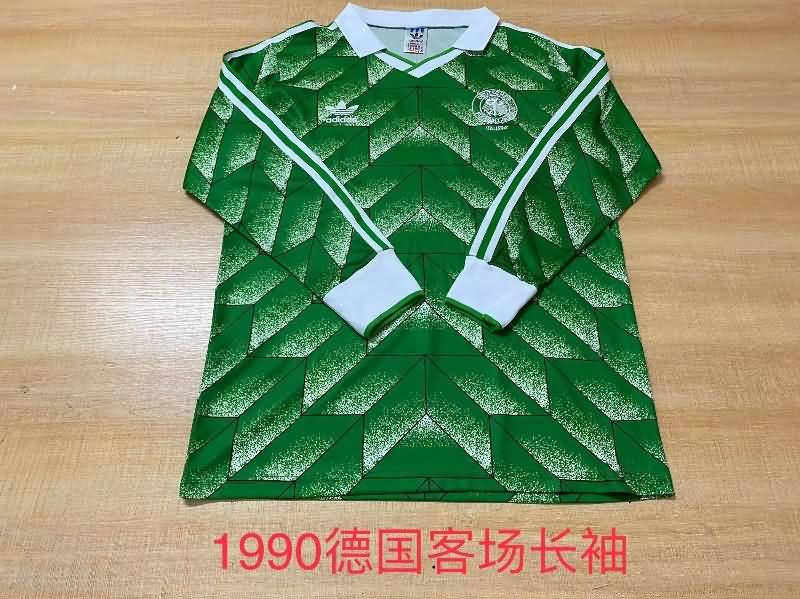 Germany Soccer Jersey EURO Away Long Sleeve Retro Replica 1990