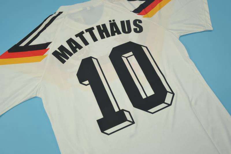 Germany Soccer Jersey EURO Home Retro Replica 1990