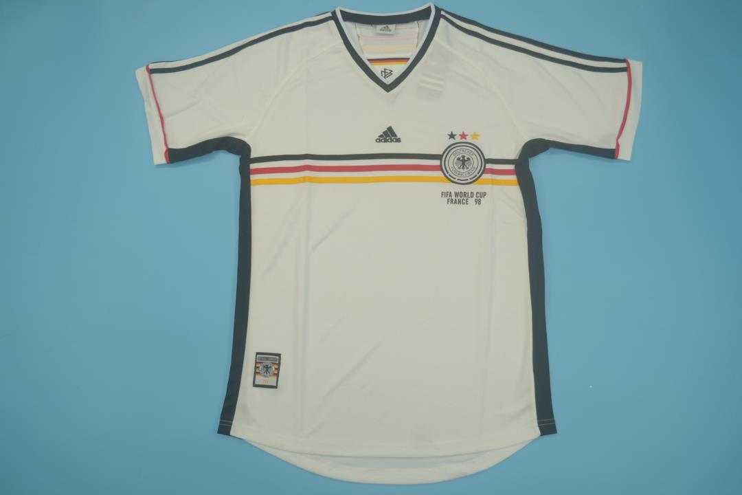 Germany Soccer Jersey Home Retro Replica 1998