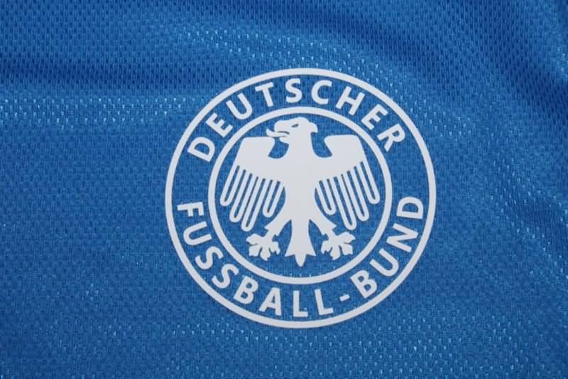 Germany Soccer Jersey Goalkeeper Black Blue Long Retro Replica 2002