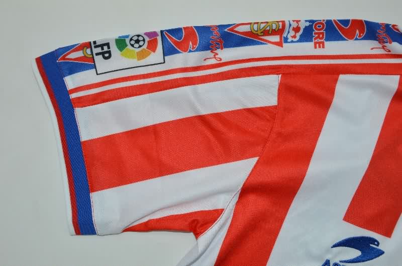 AAA Quality Gijon 1999/00 Home Retro Soccer Jersey
