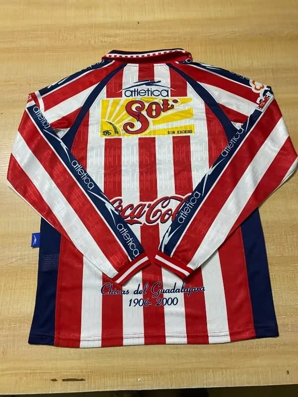 AAA Quality Guadalajara 1999/00 Home Retro Long Sleeve Soccer Jersey