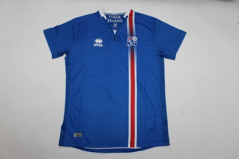 Iceland Soccer Jersey Home Retro Replica 2016