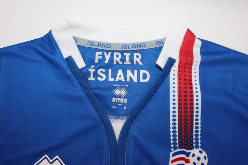 Iceland Soccer Jersey Home Retro Replica 2016