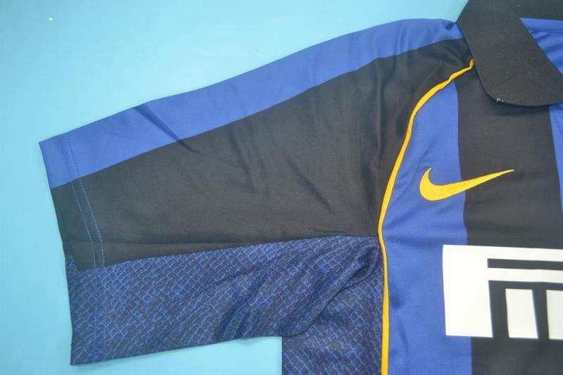 Inter Milan Soccer Jersey Home Retro Replica 2001/02