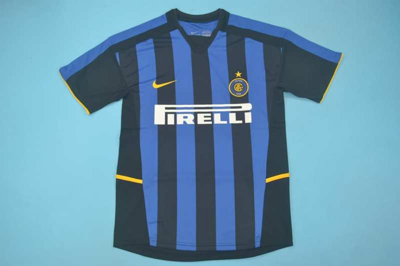 Inter Milan Soccer Jersey Home Retro Replica 2002/03