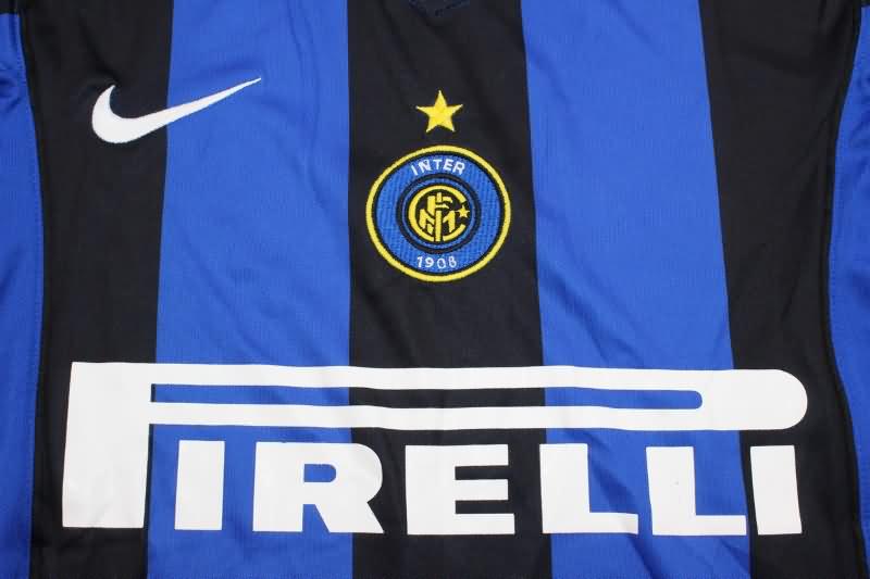 Inter Milan Soccer Jersey Home Retro Long Sleeve Replica 2004/05