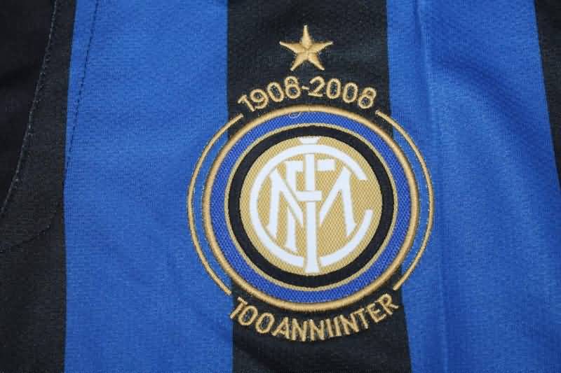 Inter Milan Soccer Jersey Home Retro Replica 2007/08