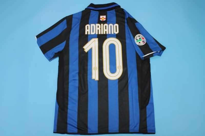 Inter Milan Soccer Jersey Home Retro Replica 2007/08