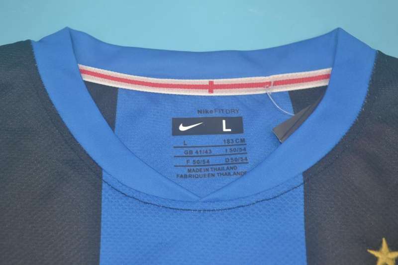 Inter Milan Soccer Jersey Home Retro Replica 2008/09