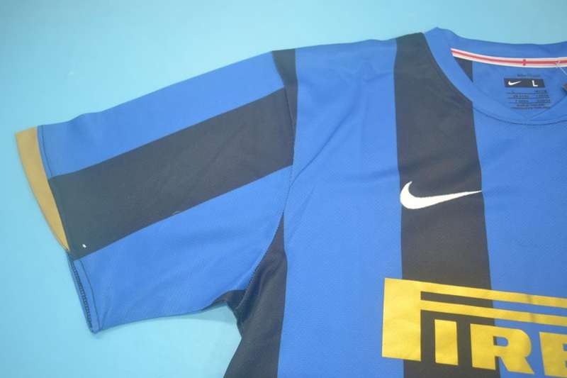 Inter Milan Soccer Jersey Home Retro Replica 2008/09