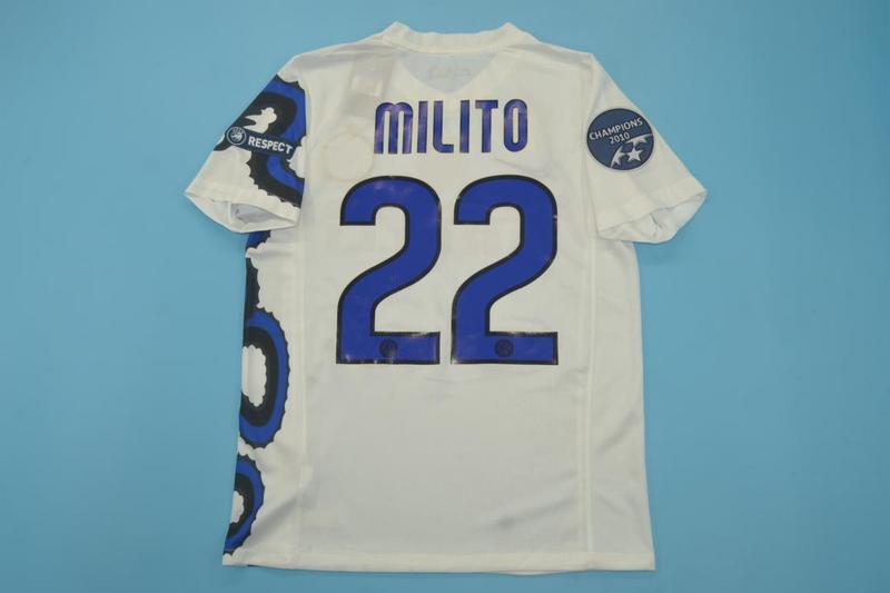 Inter Milan Soccer Jersey Away Retro Replica 2010/2011