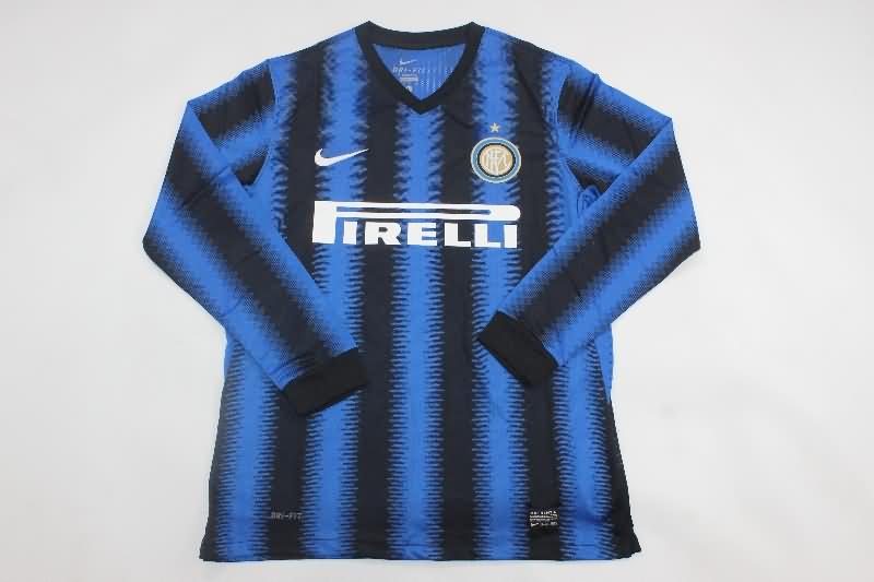 Inter Milan Soccer Jersey Home Long Retro Replica 2010/11