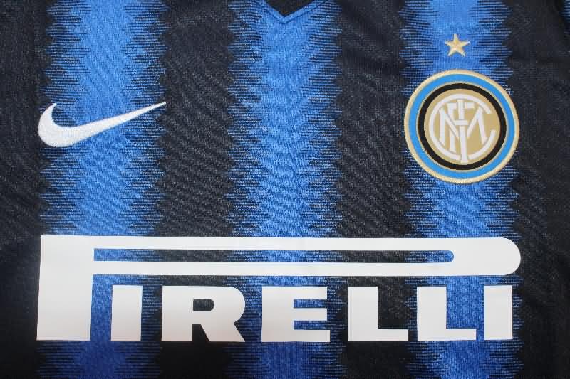 Inter Milan Soccer Jersey Home Long Retro Replica 2010/11