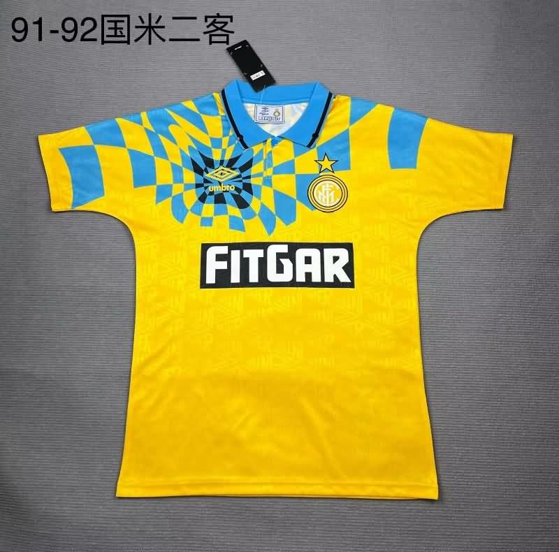 Inter Milan Soccer Jersey Third Retro Replica 1991/92