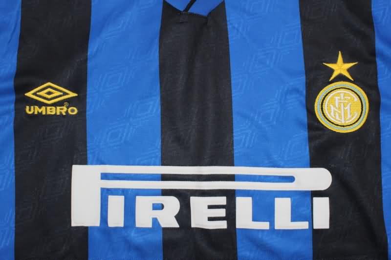 Inter Milan Soccer Jersey Home Retro Replica 1995/96