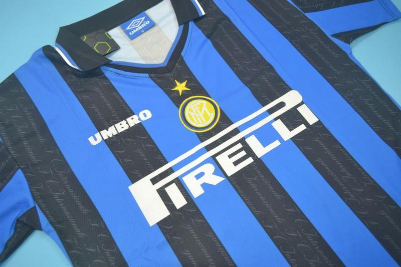 Inter Milan Soccer Jersey Home Retro Replica 1997/98