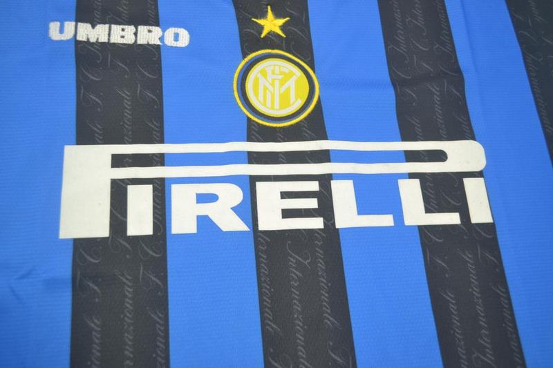 Inter Milan Soccer Jersey Home Retro Replica 1997/98