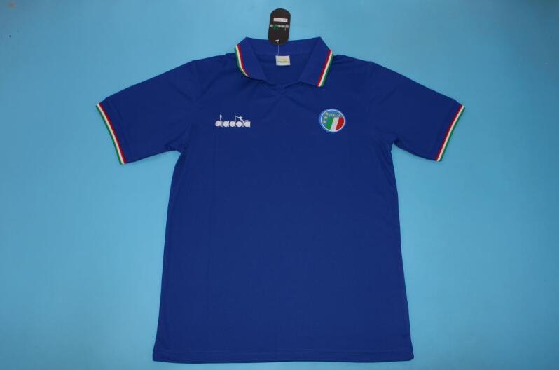 Italy Soccer Jersey Home Retro Replica 1986