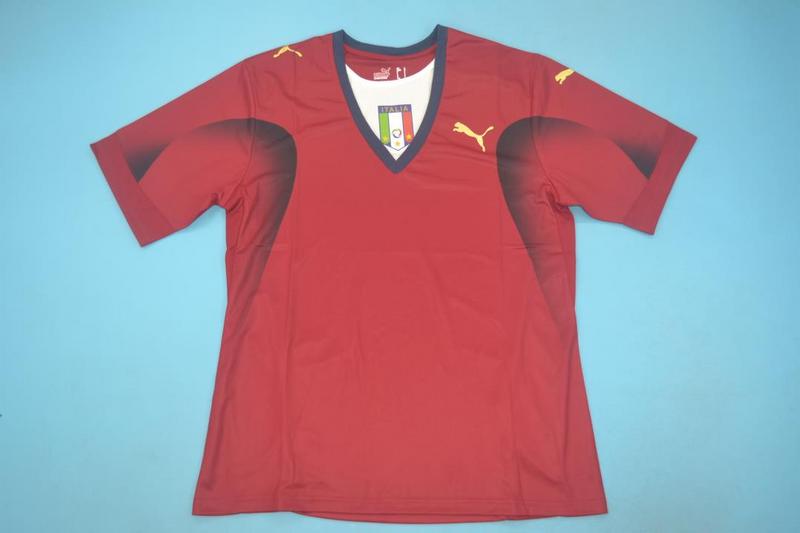 Italy Soccer Jersey Goalkeeper Red Retro Replica 2006