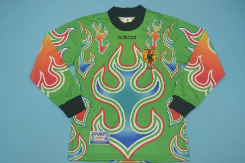 Japan Soccer Jersey Goalkeeper Green Long Retro Replica 1998