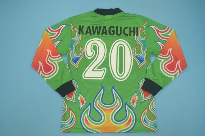 Japan Soccer Jersey Goalkeeper Green Long Retro Replica 1998