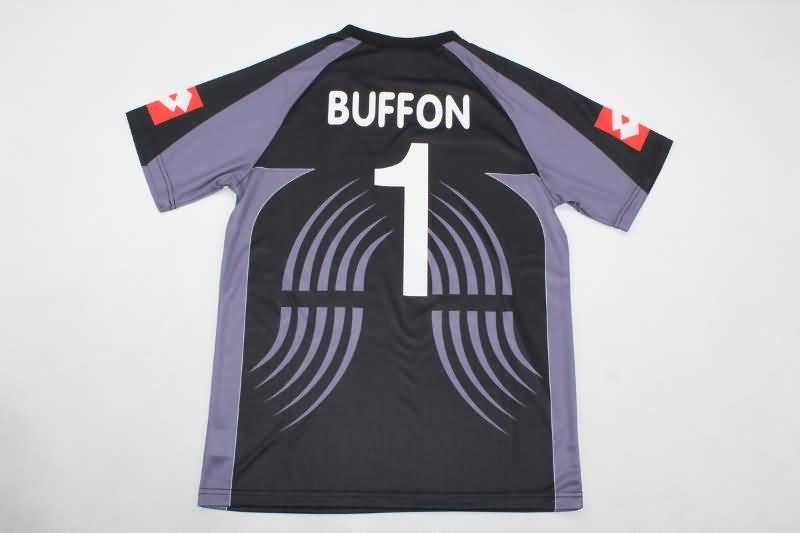 Juventus Soccer Jersey Goalkeeper Black Retro Replica 2001/02