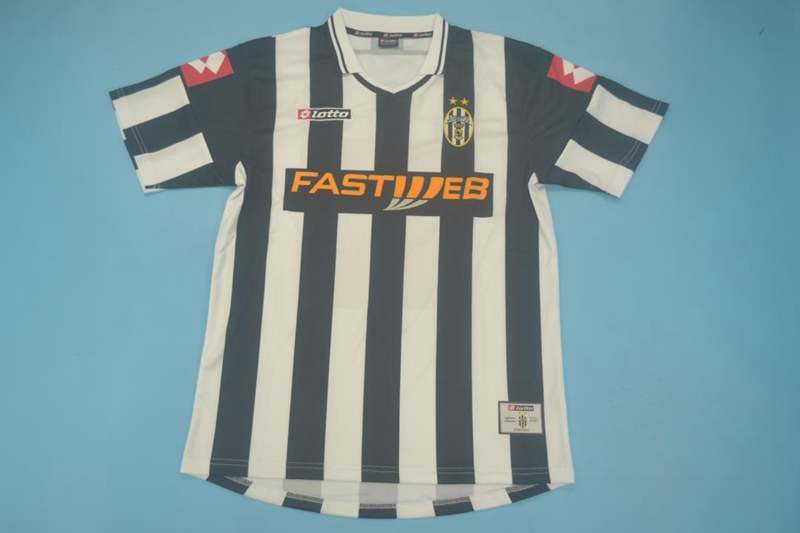 Juventus Soccer Jersey Home Retro Replica 2001/02