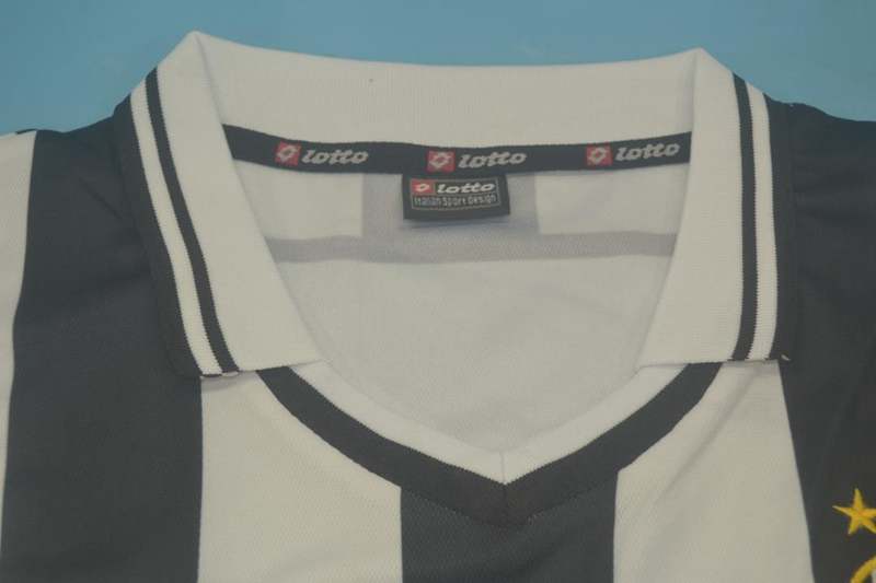 Juventus Soccer Jersey Home Retro Replica 2001/02