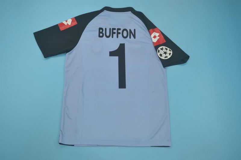 Juventus Soccer Jersey Goalkeeper Blue Retro Replica 2002/03