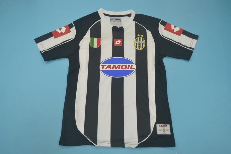 Juventus Soccer Jersey Home Retro Replica 2002/03