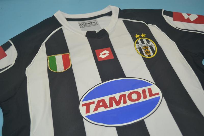 Juventus Soccer Jersey Home Retro Replica 2002/03