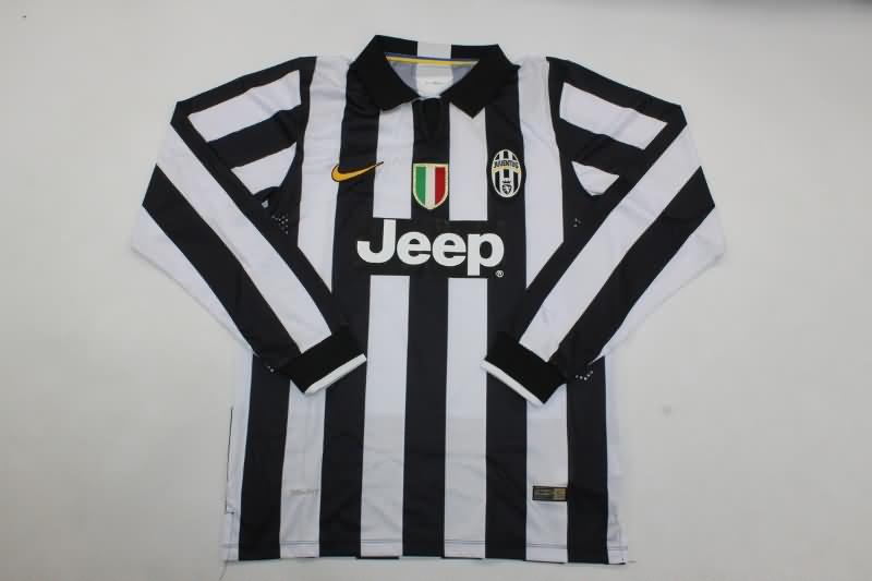 Juventus Soccer Jersey Home Long Sleeve Retro Replica 2014/15