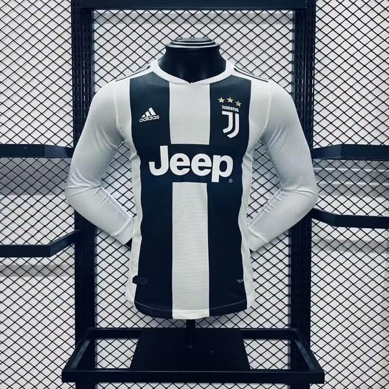 Juventus Soccer Jersey Home Long Sleeve Retro (Player) 2018/19