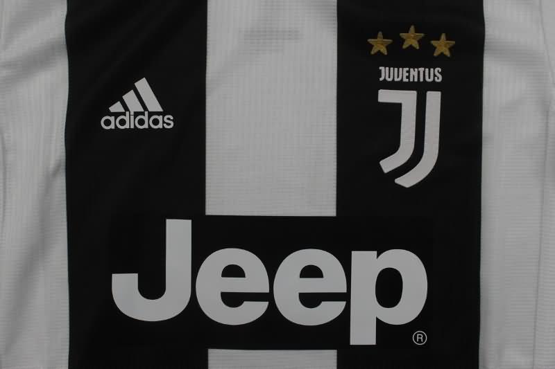 Juventus Soccer Jersey Home Long Sleeve Retro (Player) 2018/19