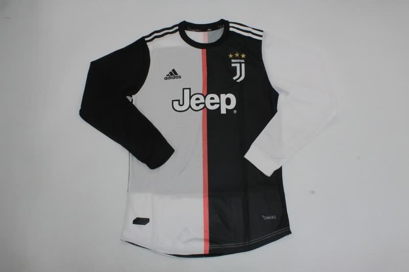 Juventus Soccer Jersey Home Long Sleeve Retro Replica 2019/20