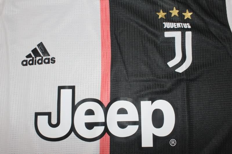 Juventus Soccer Jersey Home Long Sleeve Retro Replica 2019/20