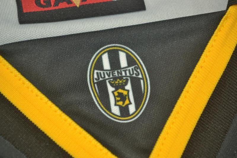 Juventus Soccer Jersey Black Retro Replica 1995/96