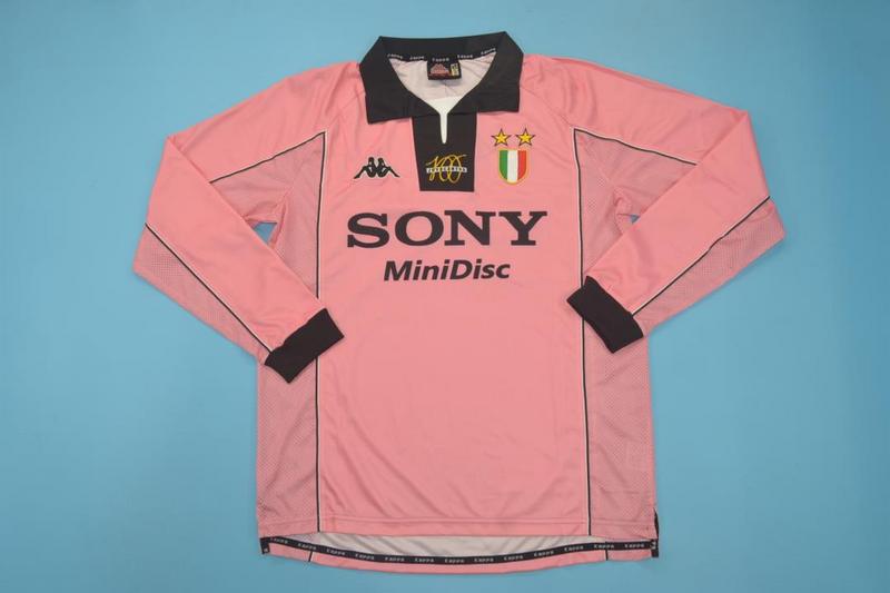 Juventus Soccer Jersey Away Long Retro Replica 1997/98