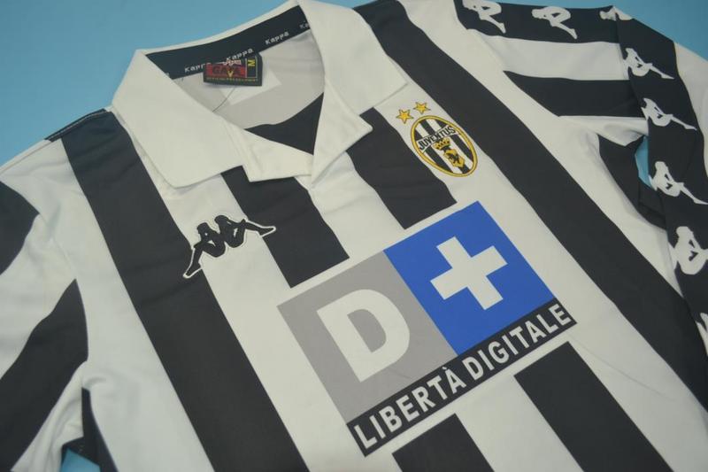 Juventus Soccer Jersey Home Long Retro Replica 1999/2000