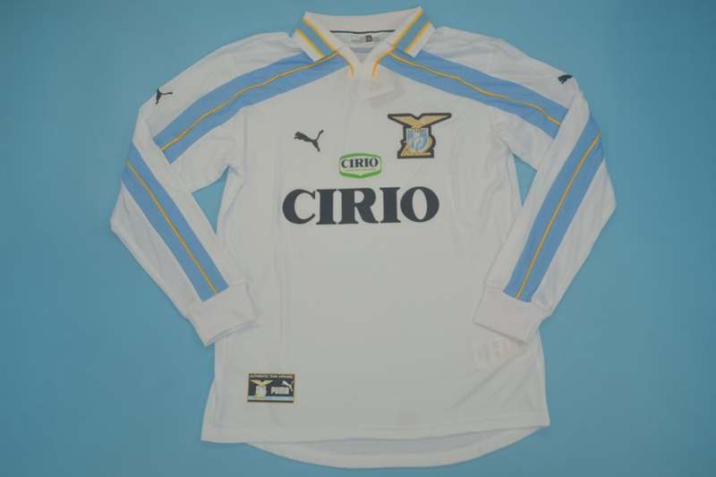 Lazio Soccer Jersey Away Long Sleeve Retro Replica 1999/00