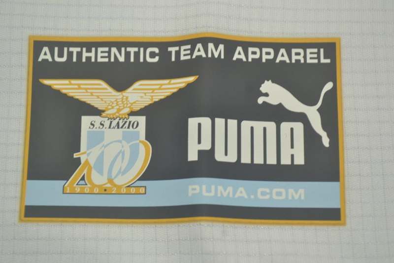 Lazio Soccer Jersey Away Long Sleeve Retro Replica 1999/00