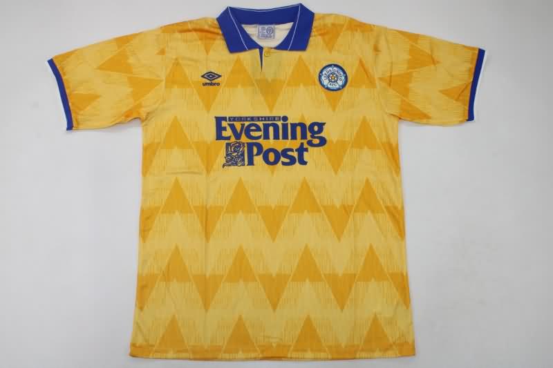 Leeds United Soccer Jersey Away Retro Replica 1991/92