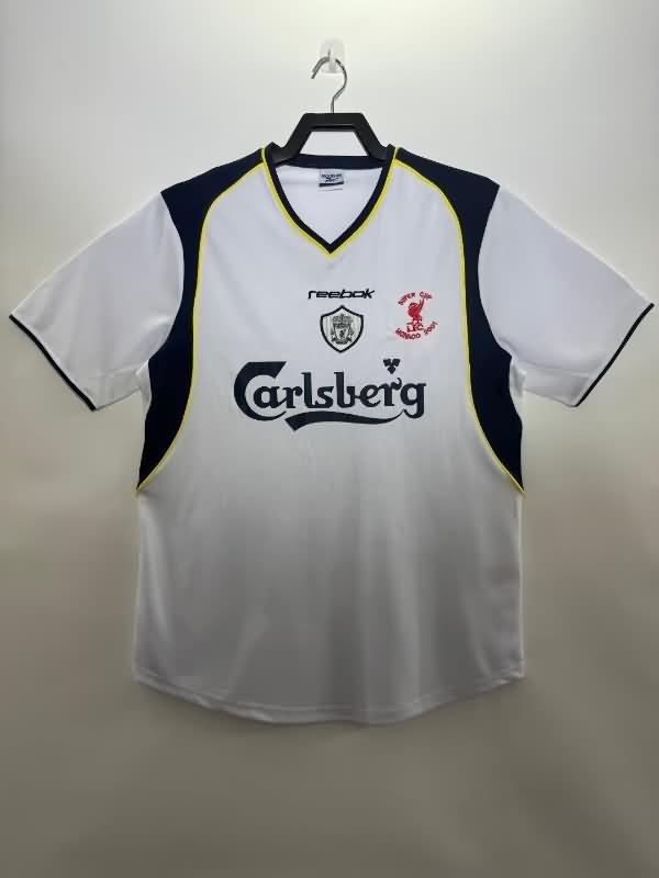 Liverpool Soccer Jersey Super Cup Final Retro Replica 2001/02