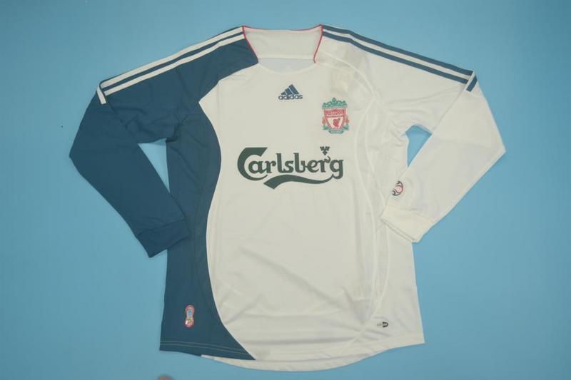 Liverpool Soccer Jersey Away Long Retro Replica 2006/07