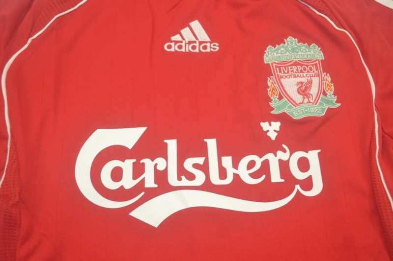 Liverpool Soccer Jersey Home Retro Replica 2006/08