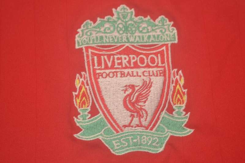 Liverpool Soccer Jersey Home Long Retro Replica 2006/08