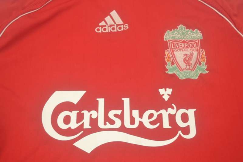 Liverpool Soccer Jersey Home Long Retro Replica 2006/08